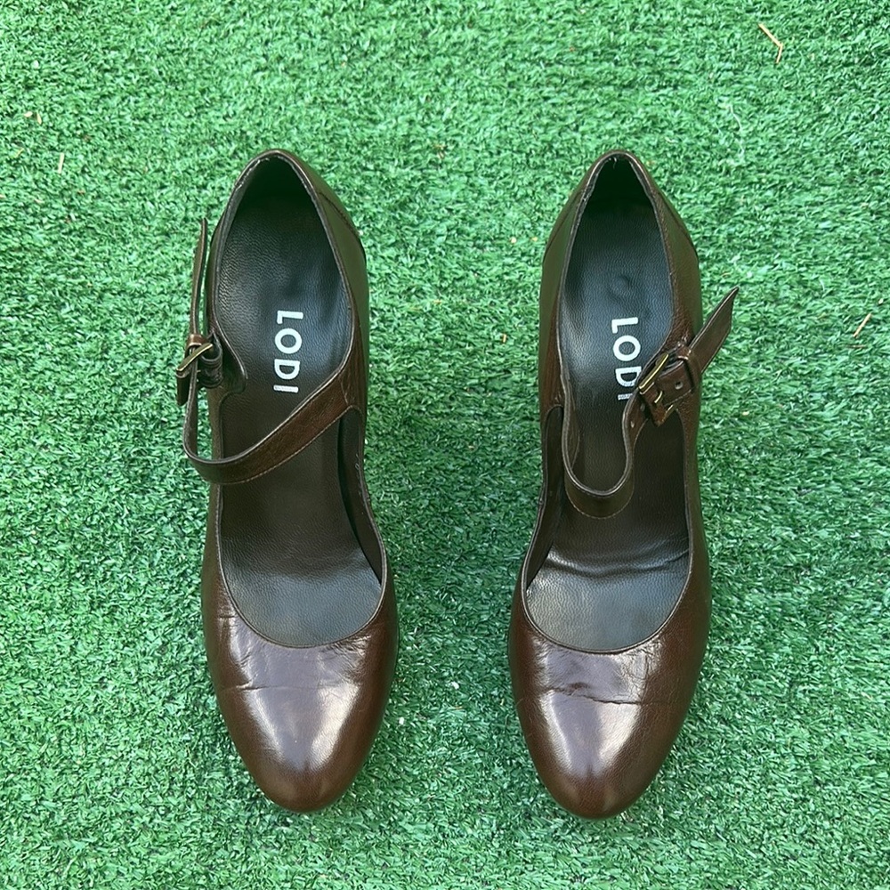 LODI |  Women's Brown Leather | Mary Jane Shoes | Size 7.5US/38EU